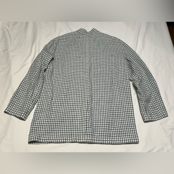 Madewell Linen Collarless Blazer in Gingham Check - Picture 8 of 15